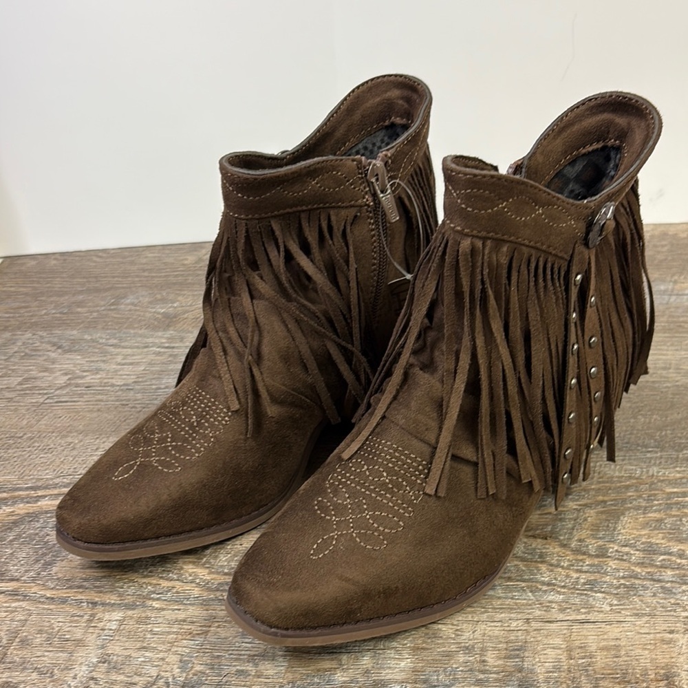 Roper Women’s Fringy Western Ankle Boots Size 5